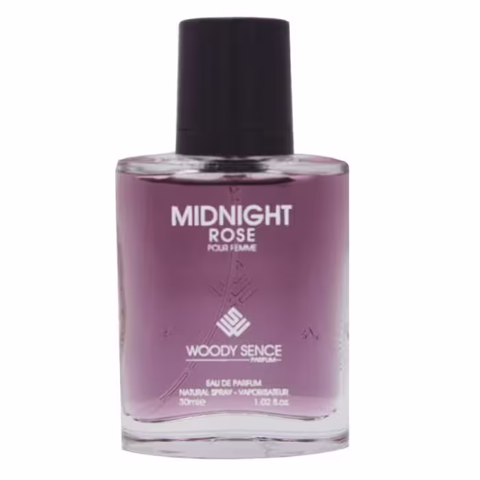 ادوپرفیوم مینیاتوری بانوان وودی سنس مدل میدنایت رز Midnight Rose حجم 30 میلی لیتر