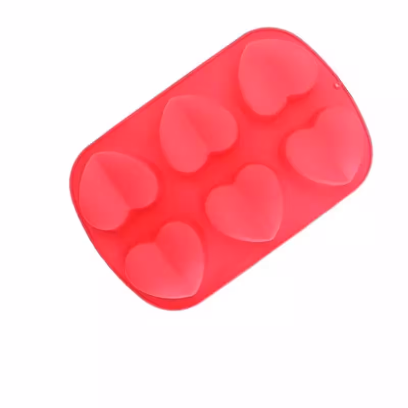 قالب سیلیکونی قلب 6 خانه