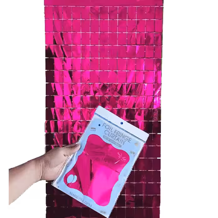 پرده متالایز دیسکویی صورتی