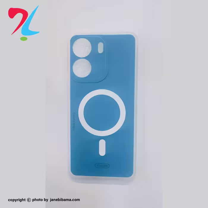 کاور مدل مگ سیف مات مناسب برای موبایل شیائومیredmi13c -ابی