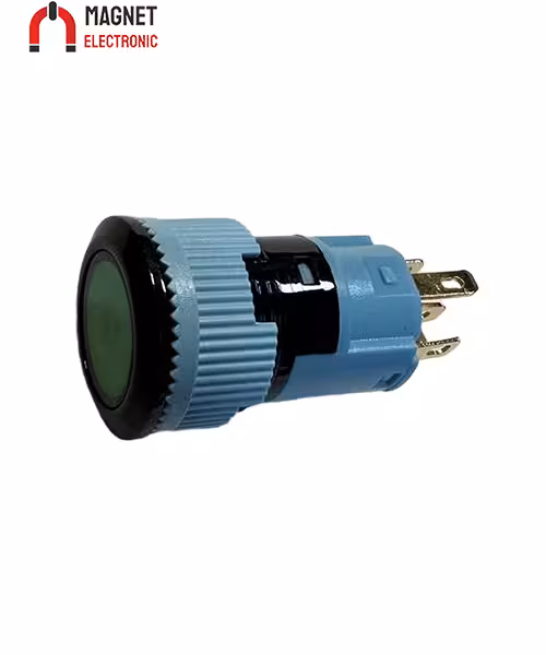 کلید L16F-11N-L-AG سبز 12V کد 1655