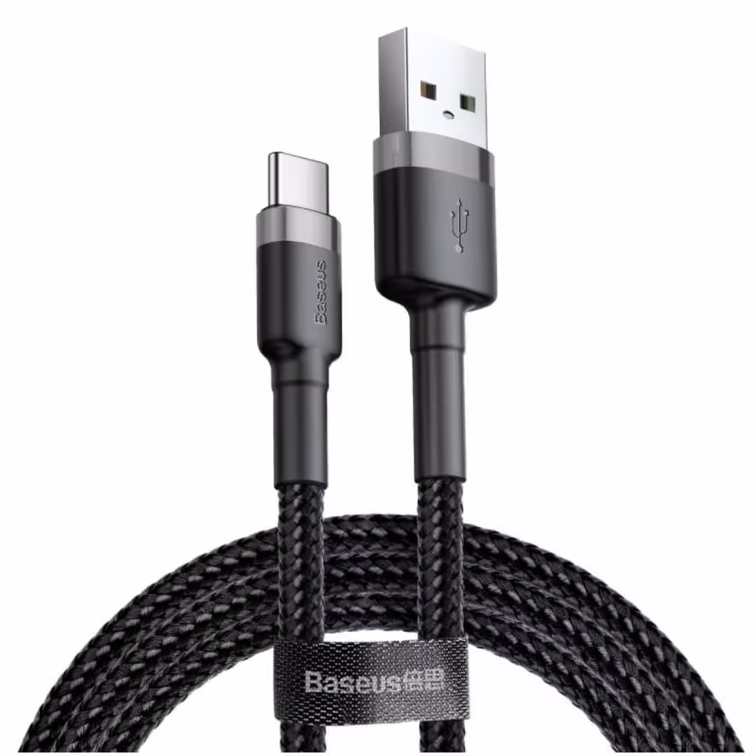 کابل تبدیل USB به USB-C باسئوس طول 1 متر 3 آمپر