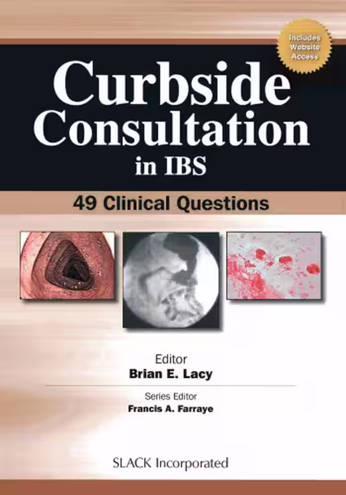 خرید و دانلود نسخه کامل کتاب Curbside Consultation in IBS: 49 Clinical Questions