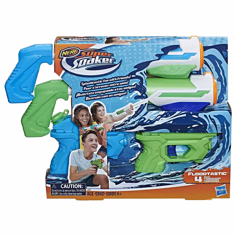 تفنگ آبپاش نرف Nerf مدل Floodtastic 4-Pack