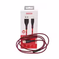 کابل تایپ سی فست شارژ Shoosh SH117C 5A 1.1m