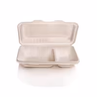 ظرف غذای دوخانه درب دار آملون 100 عددی