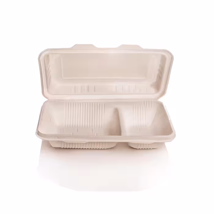 ظرف غذای دوخانه درب دار آملون 100 عددی