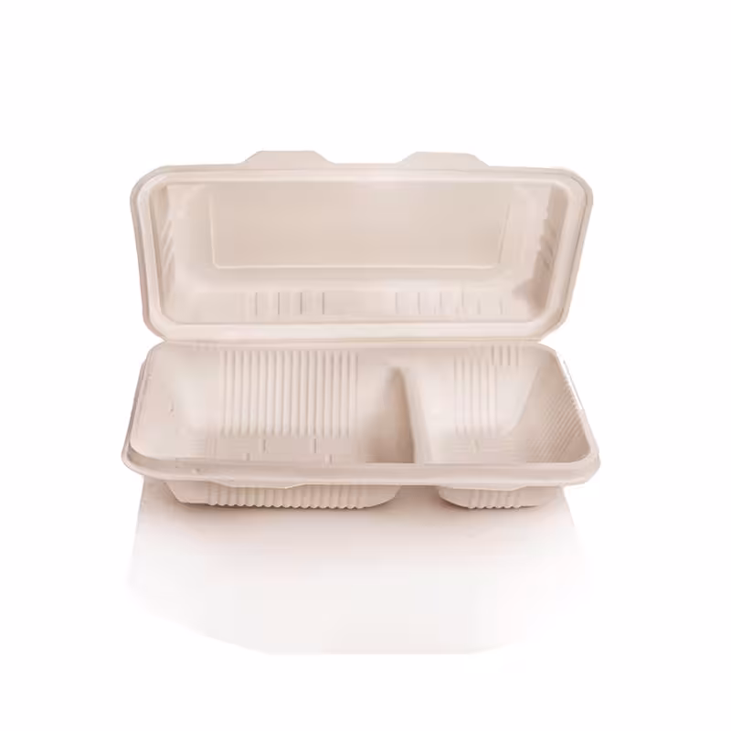 ظرف غذای دوخانه درب دار آملون 100 عددی