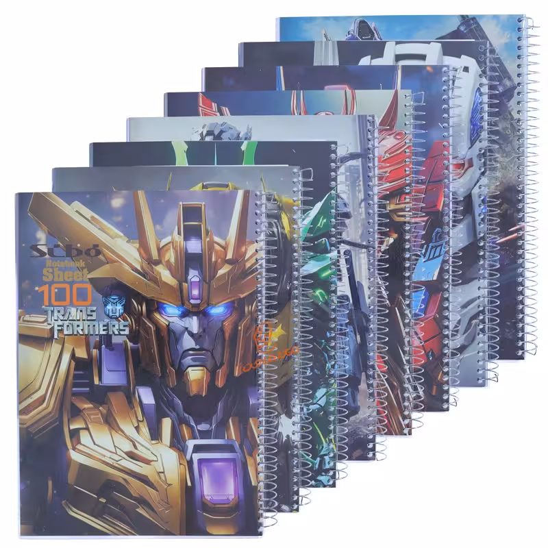 قیمت و خرید دفتر 100 برگ طرح TRANS FORMERS سیبو SIBO