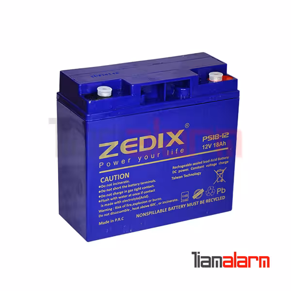باتری 12 ولت 18 آمپر زد ایکس ZEDIX (مخصوص یو پی اس)