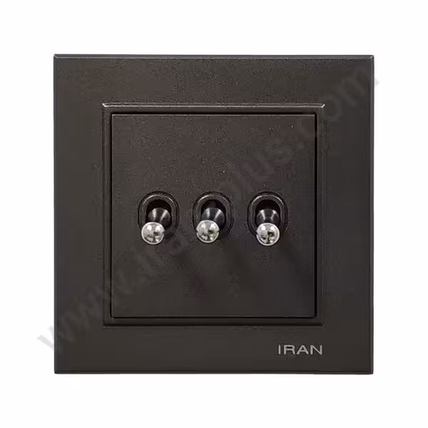 کلید کلاسیک سه پل مدل برلیان رنگی زغال سنگی