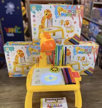 میز نقاشی پرژکتور دار طرح زرافه