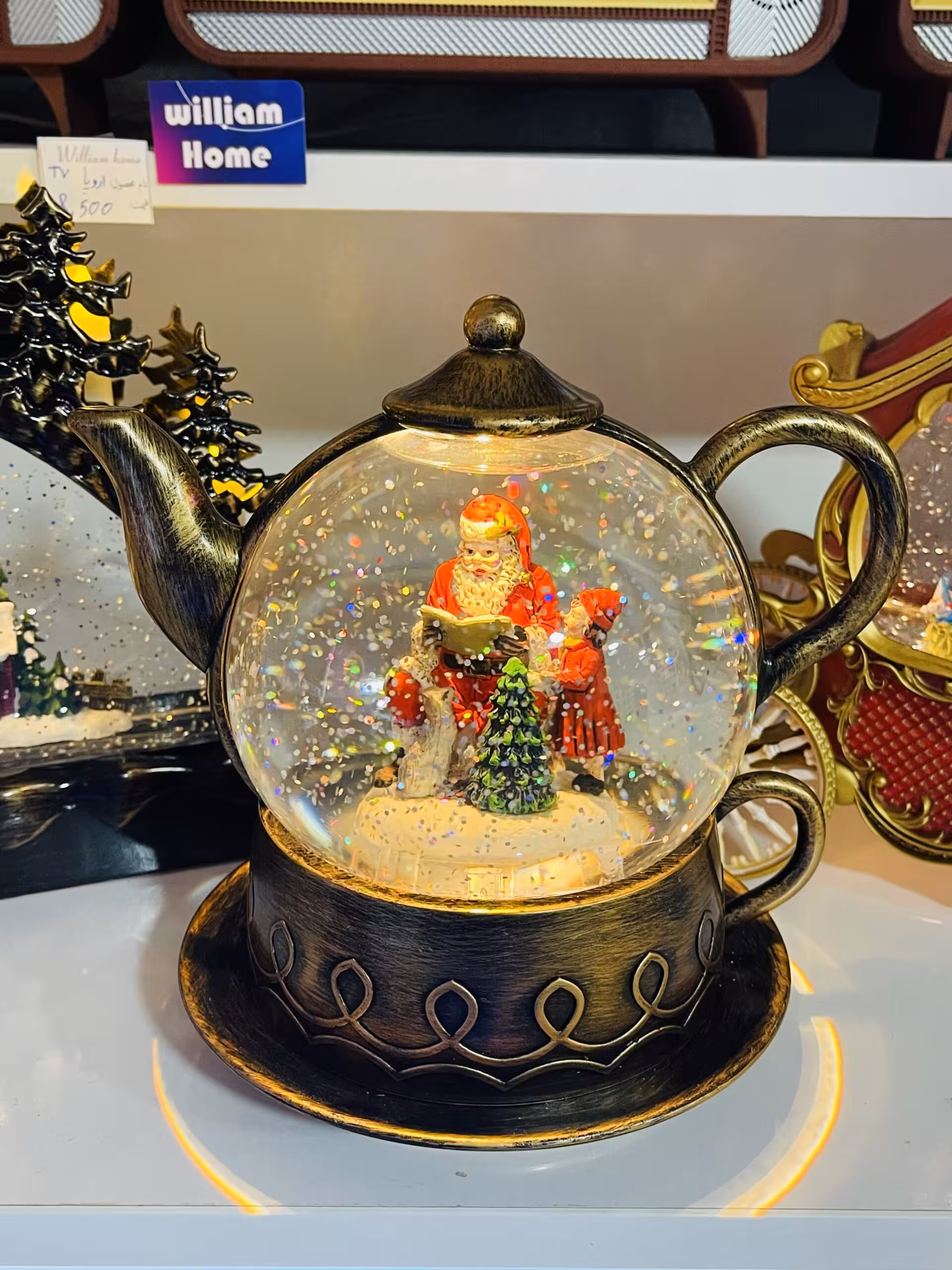 قوری بابانوئل کریسمس موزیک باکس