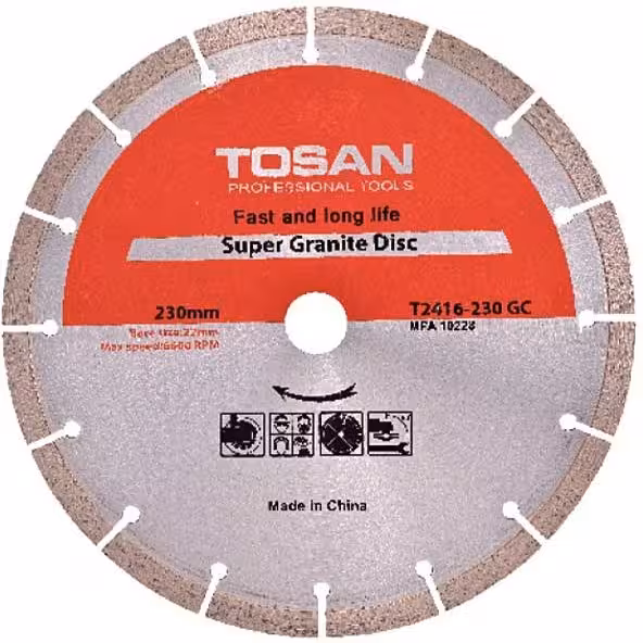 تیغه اره گرانیت‌بر 230 میلی‌متر توسن کد محصول: T2416-230GC