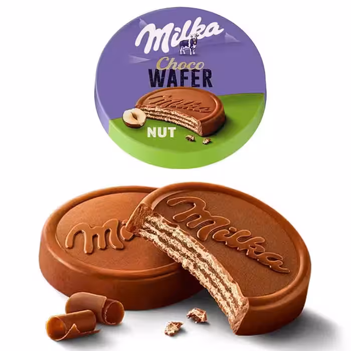 شکلات سکه ای چوکو ویفر فندقی میلکا 30 گرمی