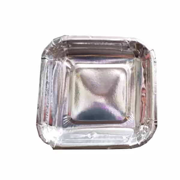 بشقاب متالایز نقره ای 20 عددی