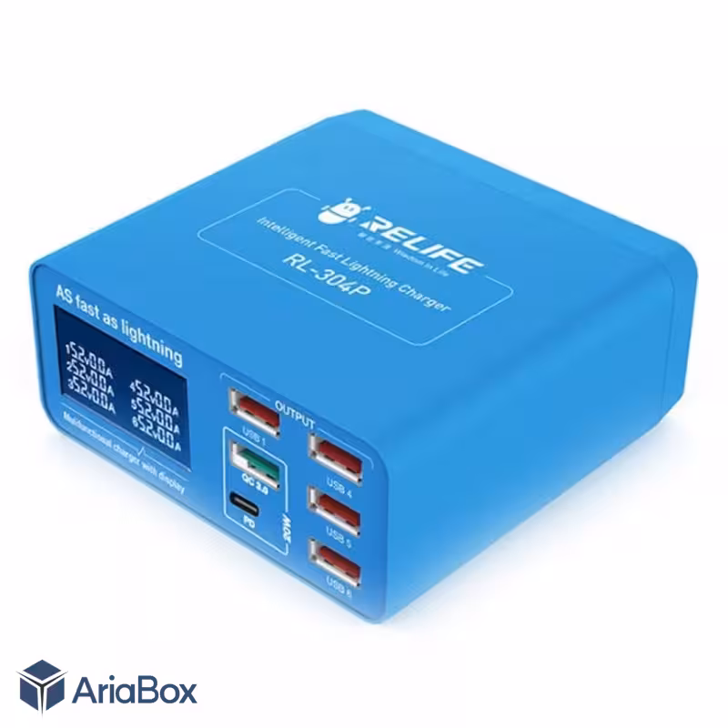 شارژر رومیزی 6 پورت ریلایف مدل RL-304P