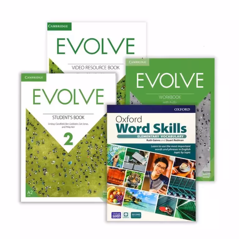 پک کتاب های ایوالو 2 آکسفورد ورد اسکیلز | کتاب انگلیسی Evolve 2 video Oxford word skills Elementery