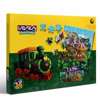 پازل 96 تکه فومی پیرامون طرح شهربازی جادویی