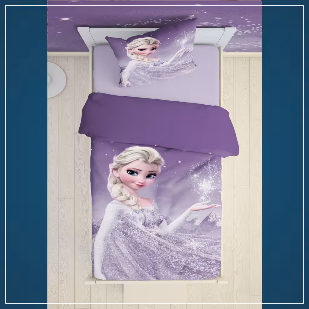 روتختی سه بعدی دخترانه فروزن بنفش کد 2116