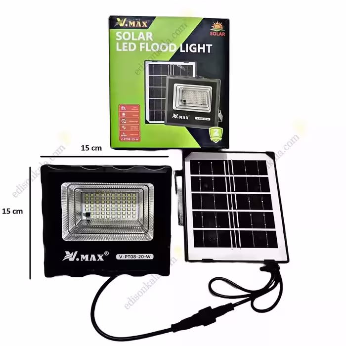 پروژکتور 20 وات خورشیدی V-PT08-20W ویمکس با گارانتی 18 ماهه