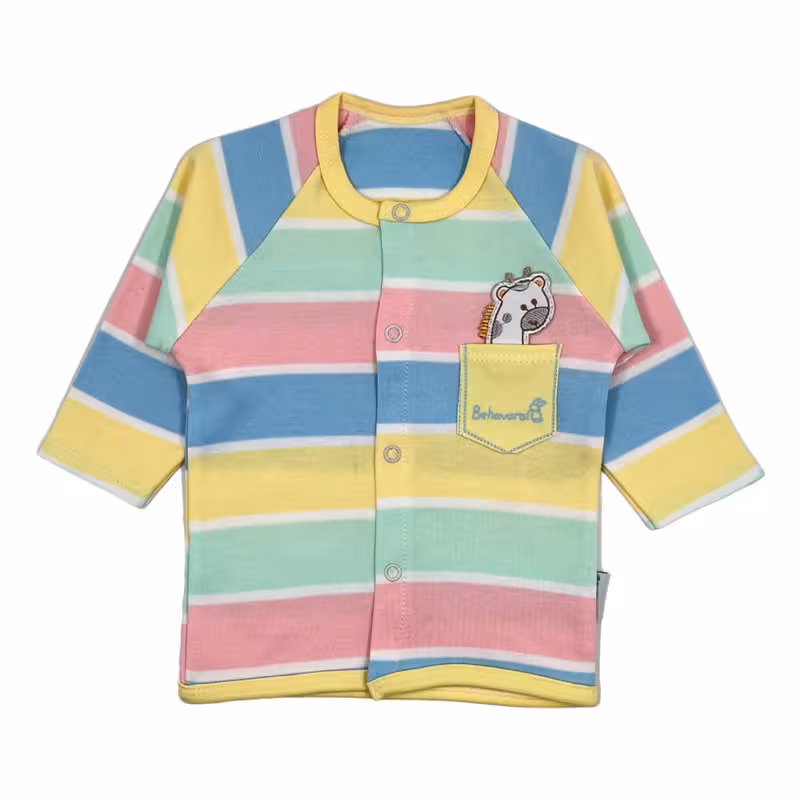 آستین بلند جلو دکمه ای(مانتو)طرح زرافه بهاوران BEHAVARAN