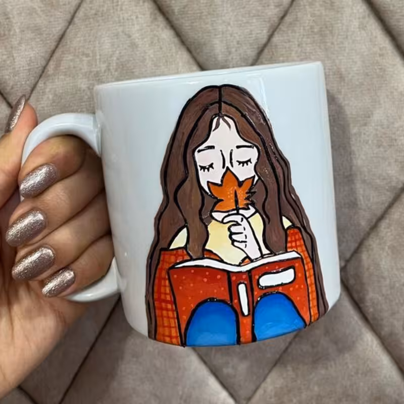 خرید ماگ-لیوان  دخترانه  پاییزی با  زیبا مناسب هدیه و  شخصی قابل تغییر به سلیقه شما