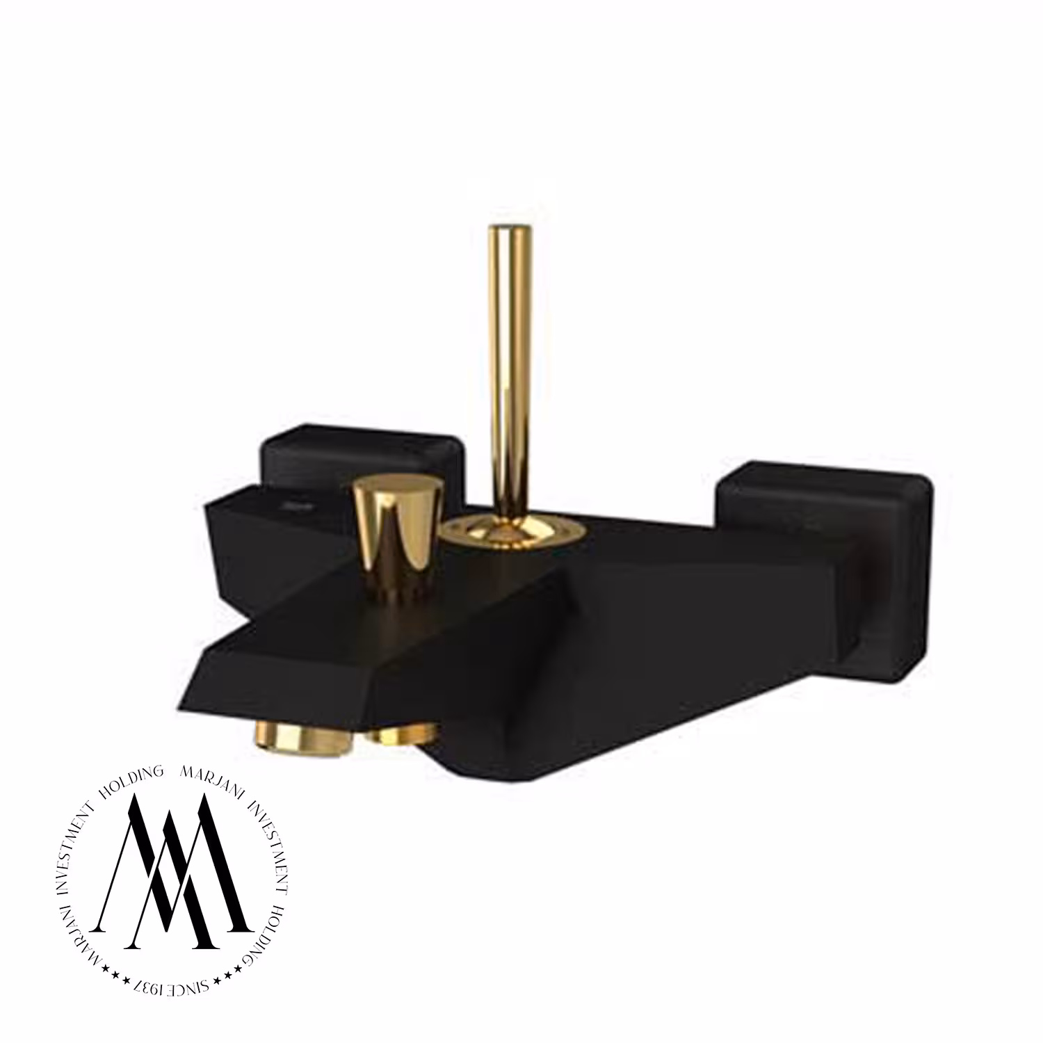 شیر حمام شودر مدل تیفانی (مشکی طلا)