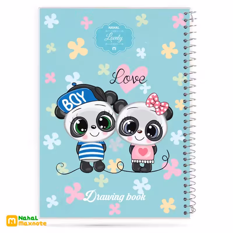 دفتر نقاشی 60 برگ سیمی طلقی کارتونی کد 3665.طرح 10