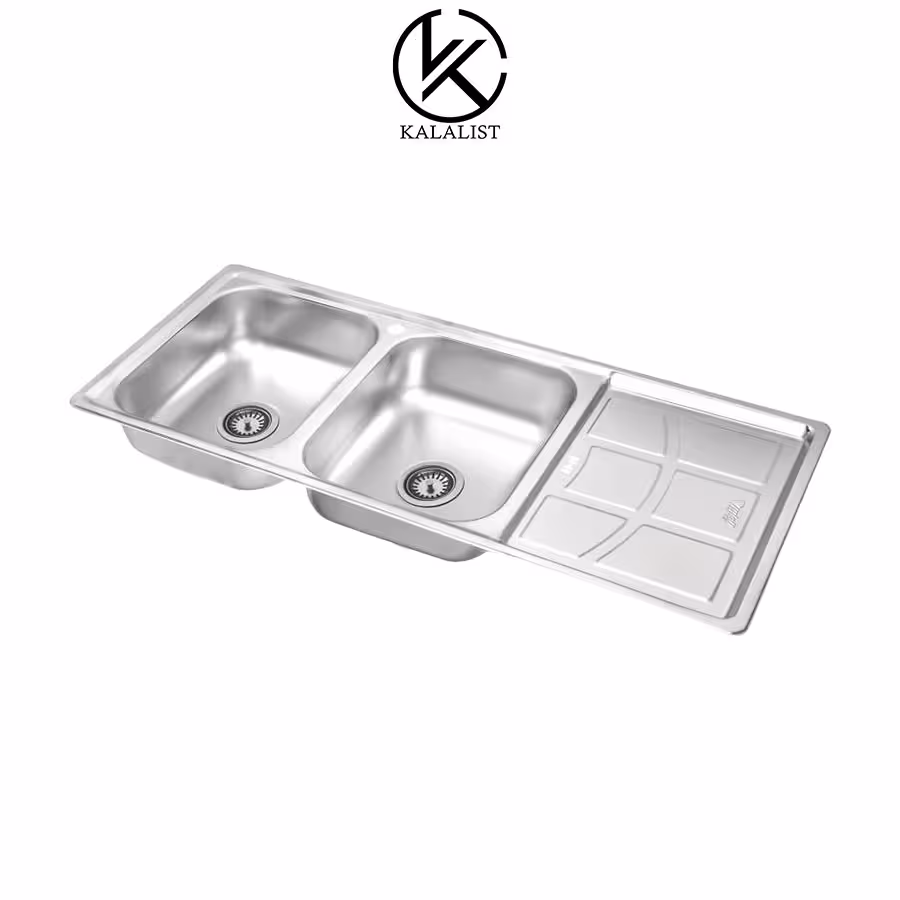 سینک ظرفشویی توکار برند نگین الماس مدل SA38