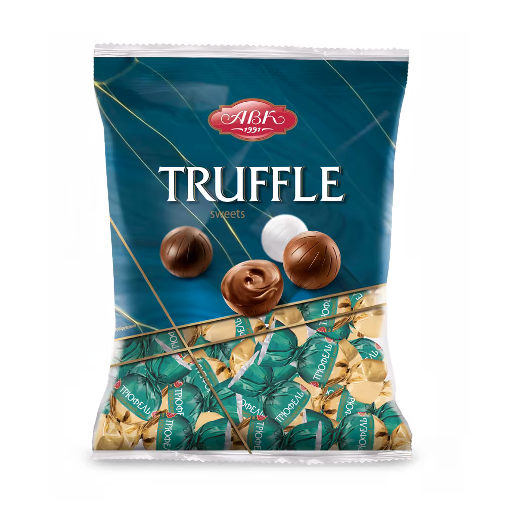 ترافل توپی abk با مغز کرم فندقی بسته 1 کیلویی | ABK truffle