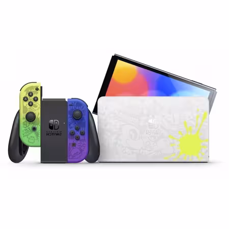 کنسول بازی نینتندو سوییچ مدل OLED طرح بازی Splatoon 3