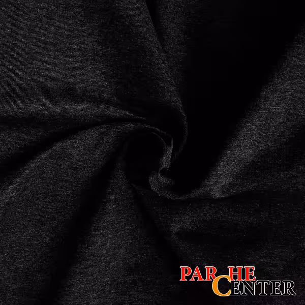 پارچه ته طاقه تریکو دورس مشکی متراژ 50 سانتی متر