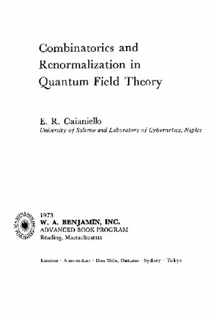 خرید و دانلود نسخه کامل کتاب Combinatorics and renormalization in quantum field theory
