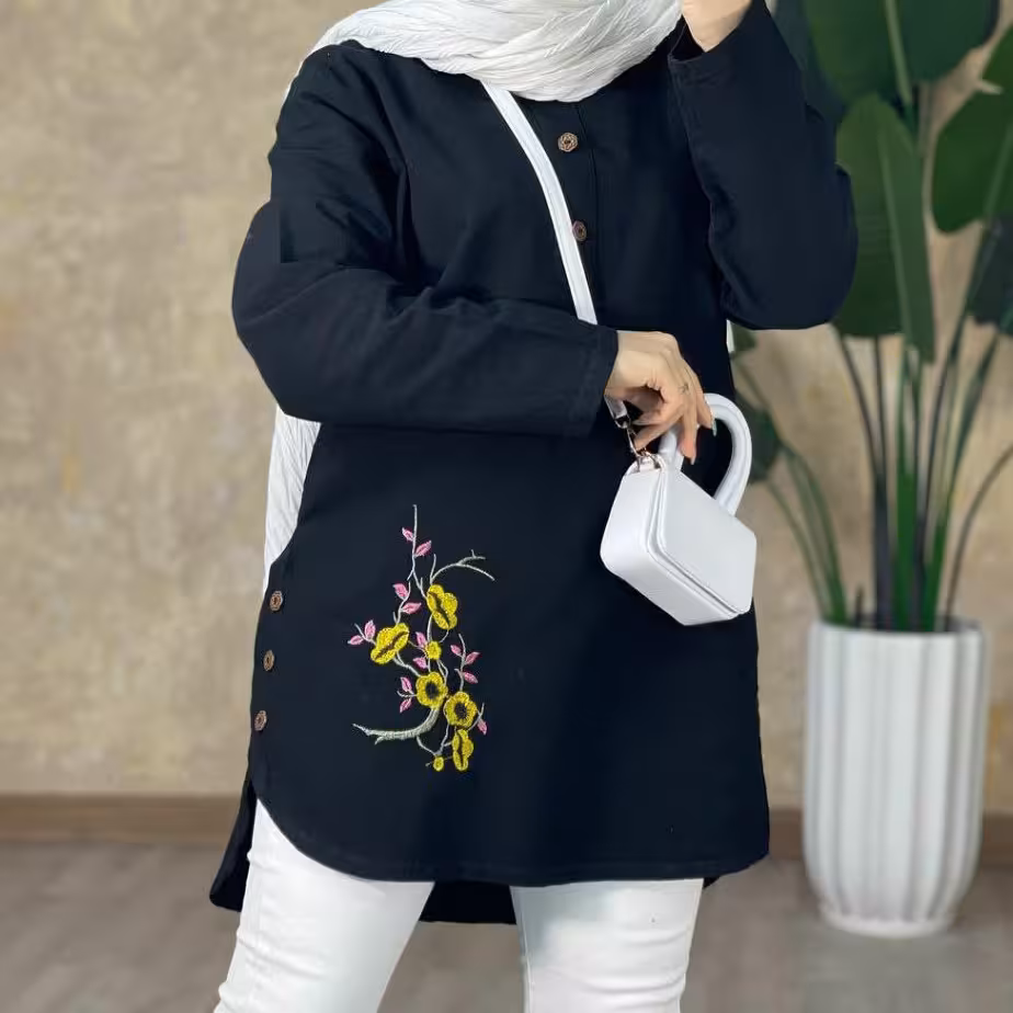 تونیک بغل دکمه ساحل