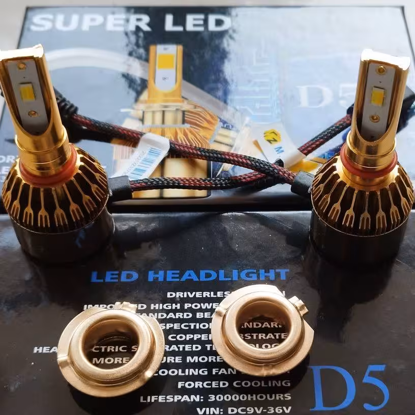 هدلایت 3 رنگ فلشر دار  csp پایه H7 بسته 2 عددی h7 CSP