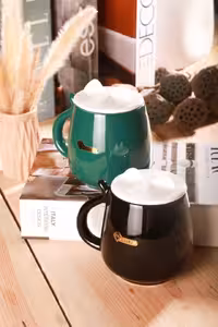 ماگ طرح گربه یشمی مشکی RK
