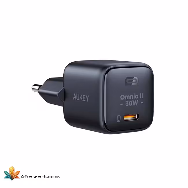 شارژر دیواری 30 وات آکی مدل PA-B1L-BK