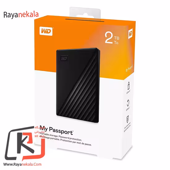 هارد اکسترنال وسترن دیجیتال 2 ترابایت WD-MYPASS