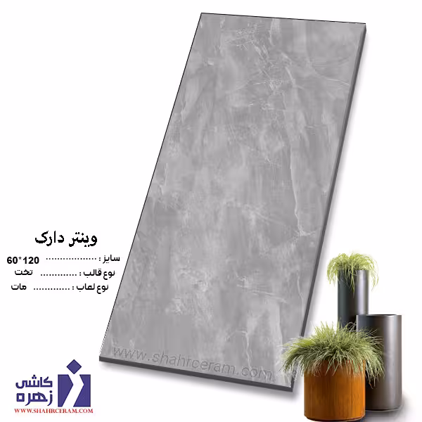سرامیک وینتر دارک 120*60 کاشی زهره