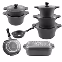 سرویس قابلمه 17 پارچه استیل ضد زنگ برند گیلدا