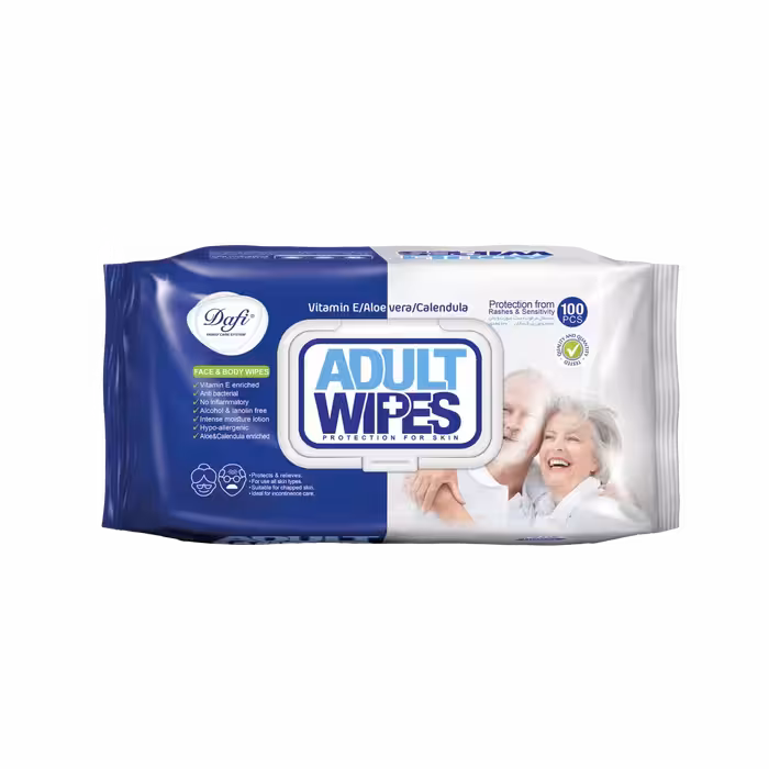 دستمال مرطوب پاک کننده بزرگسالان دافی