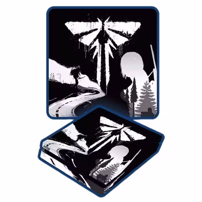 برچسب بدنه کنسول PS4 (GO) طرح THE LAST OF US