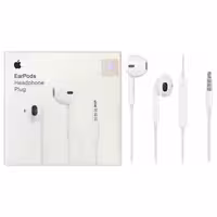 هدفون سیمدار میکروفن دار طرح آیفون Ear Pods A1472 پک سفید