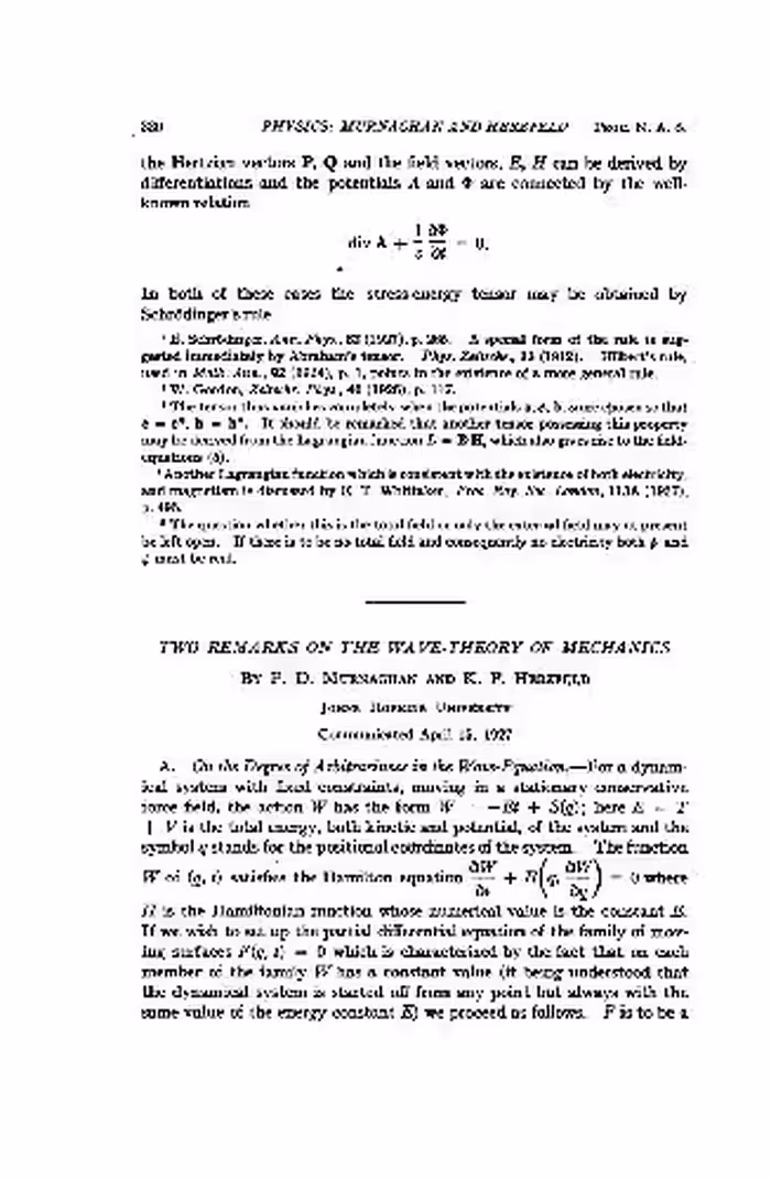 خرید و دانلود نسخه کامل کتاب Two Remarks on the Wave-Theory of Mechanics