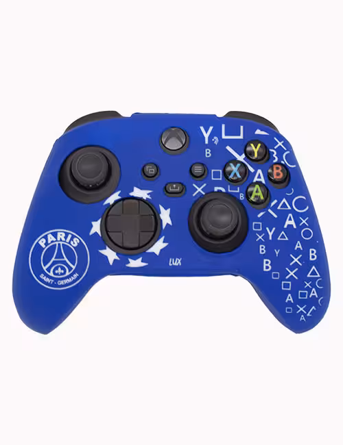 روکش محافظ دسته ایکس باکس سری X و S لیزری آبی سفید طرح پاری سن ژرمن
