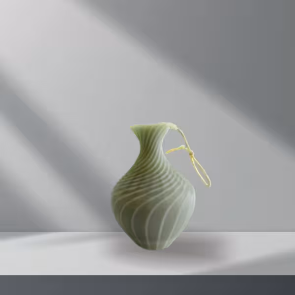 شمع دکوری کوزه ای نسکافه ای