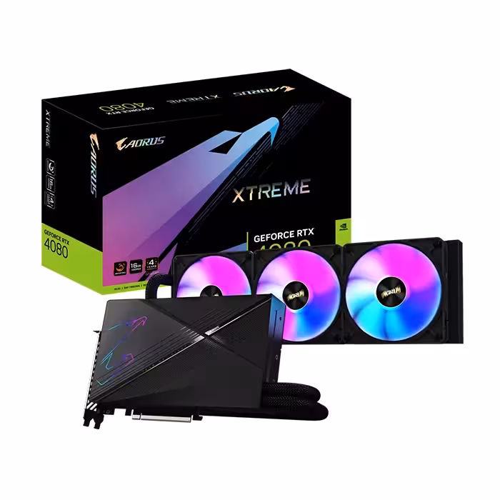 کارت گرافیک گیگابایت AORUS GeForce RTX 4080 XTREME WATERFORCE 16GB
