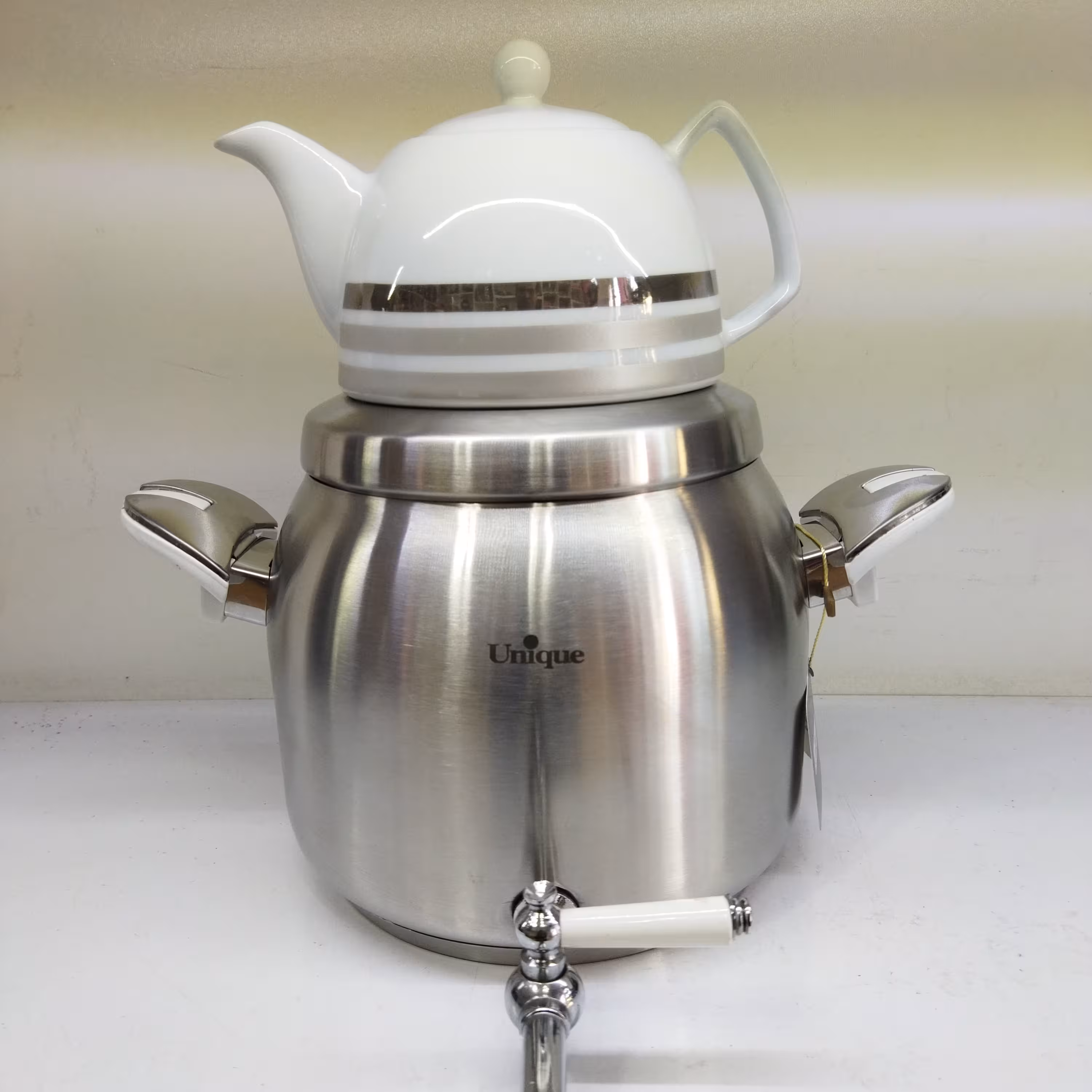 کتری قوری استیل شیردار یونیک Unique مدل UN-7205