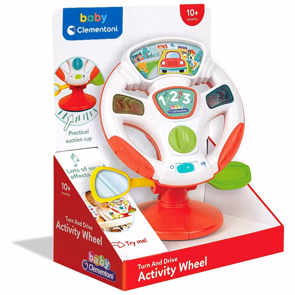 فرمان Clementoni مدل Turn And Drive Activity Wheel